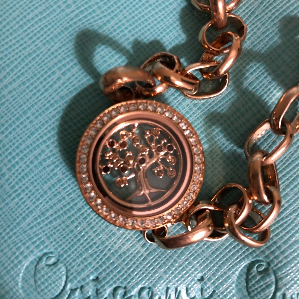 Rose gold Link Bracelet set.
